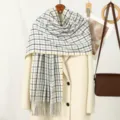 180*65cm / White with Black Pattern (YR414-1#)