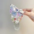 Pinza de Pelo con Borla / Pinza de Borla Rosa