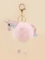 Light Pink Unicorn Keychain