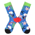 Taille unique / Floral Bleu