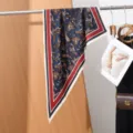 Donkerblauw Paisley