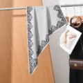 136x88x64cm / Black White Lace Floral