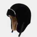Taille unique / Noir Avec Bord Kaki