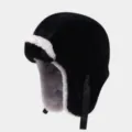 Taille unique / Noir Avec Bord Blanc