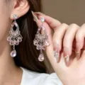 Pink Teardrop Earrings