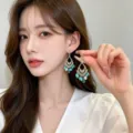 Green Drop Earrings