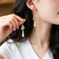 New Chinese Green Butterfly Ear Hook