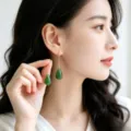 Green Drop Ear Hook