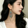 Blue Ethnic Ear Hook