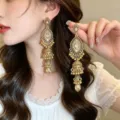 Ethnic Bell Tassel Earrings
