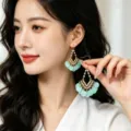 Fresh Green Tassel Earrings