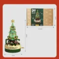 JK1302 Colorful Christmas Tree Rotating Music Box