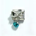 Charm Pendente Cuore Fiocco