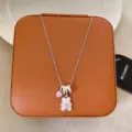 Bear Heart Pendant (W1308 Silver) / Silver
