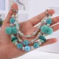 Beaded Charm(SF-5O) / Blue