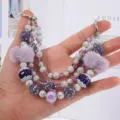 Beaded Charm(HE-6D) / Purple