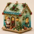 Casa di Natale fai-da-te in vetro marino - A