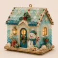 DIY Sea Glass Christmas House - F