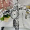 Silver Band White Dial