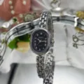 Bracelet Argent Cadran Noir