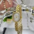 Gold Band White Dial