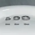10mm Pair / Silver