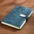 Hertenkop Magnetische Gesp Stijl / A5 (240 Pagina's) / Zakelijk Blauw