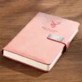 Hertenkop Magnetische Gesp Stijl / A5 (240 Pagina's) / Kersenbloesem Roze