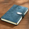 Hertenkop Magnetische Gesp Stijl / B5 (200 Pagina's) / Zakelijk Blauw