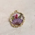 Estilo de Flor Grande Púrpura (GH164) / Letra G