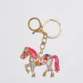 Rhinestone Little Horse - Rose Red