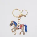 Rhinestone Little Horse - Blue