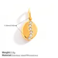 Oval Rhinestone Pendant(PJ2421WEG)