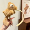 Bären-Stirnband / Braun/Beige
