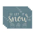 Blue Background Snow Scene Snowman Style (款式-11)