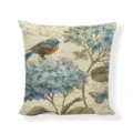 45*45 / Stijl 11 (Blauwe Hortensia & Vogel)