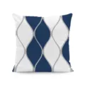 Wellenmuster (Stil 4) / 45x45cm (Leinen)
