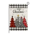 Red Black Plaid Xmas Tree Style (Style 6) / 30x45cm
