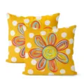Yellow Polka Dot Floral Style 6 (Super Soft)