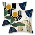 Dark Blue Geometric Plant Style 23 (Super Soft)