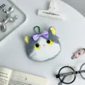 Porte-Monnaie Chat Nœud Violet