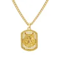 Wolfskop Militaire Tag / Goud