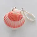 Tamaño Mediano con Páginas en Blanco / Cuaderno de Concha de Doble Hebilla con Pulsera de Perlas