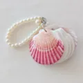 Cuaderno de Concha de Sencilla Hebilla con Pulsera de Perlas