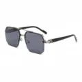 Silver Frame Grey Lens