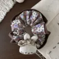 Chouchou Lapin Floral Violet