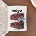 Clip BB Botón Corazón Lunares