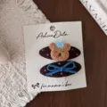 Clip BB / Azul Oso Lunares