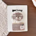 Clip BB Botón Manzana Cuadros