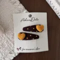 Amarillo Corazón Lunares